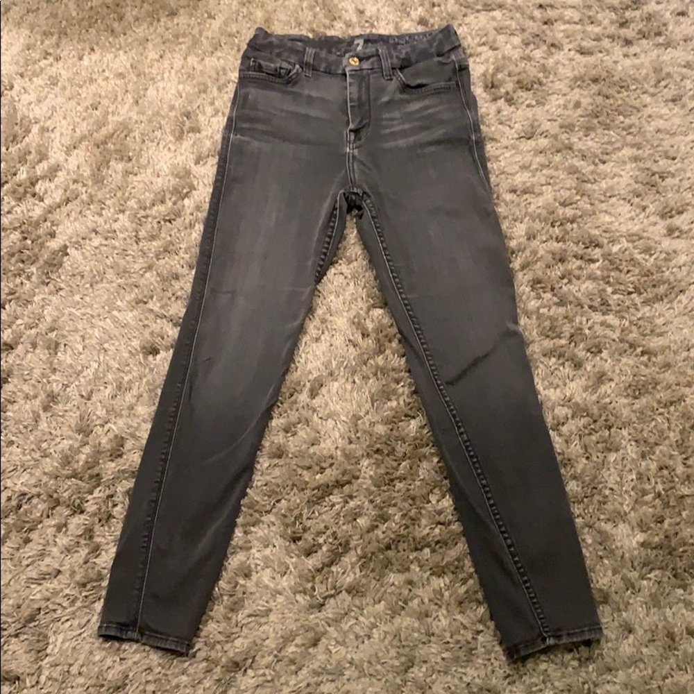 7 for all mankind high waist super skinny